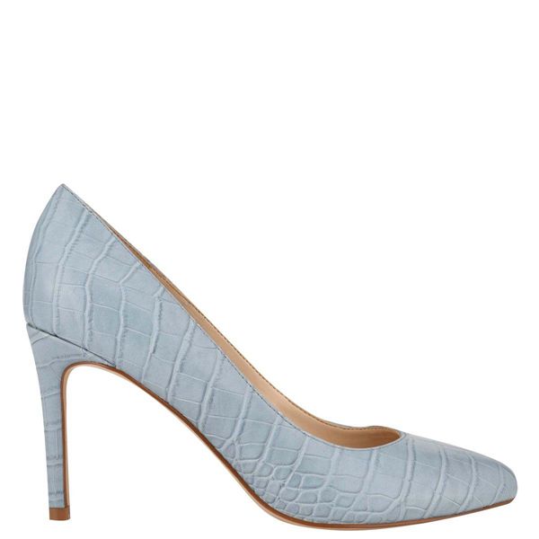 Nine West Dylan Round Toe Grey Pumps | South Africa 95F73-8P74